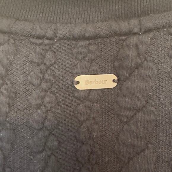 Barbour Kelsey Overlayer Bomber Jacket Size 8 Navy Blue British Preppy Classic - Picture 9 of 14